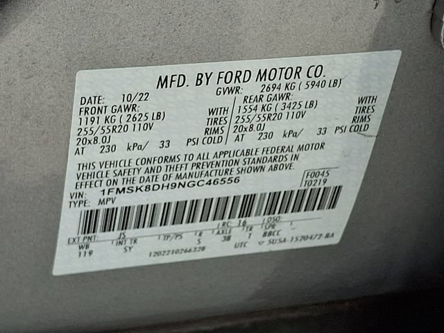 Certified 2022 Ford Explorer XLT w/ Equipment Group 202A AWD/4WD image 35