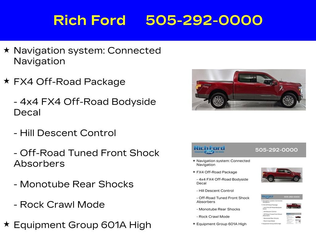 Certified 2025 Ford F150 King Ranch w/ FX4 Off-Road Package AWD/4WD image 11