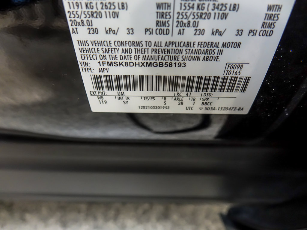 Certified 2021 Ford Explorer XLT w/ Equipment Group 202A AWD/4WD image 32