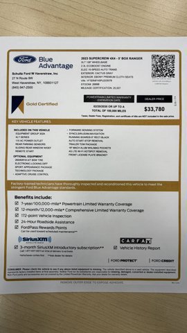 Certified 2023 Ford Ranger XLT w/ Equipment Group 302A High image 7