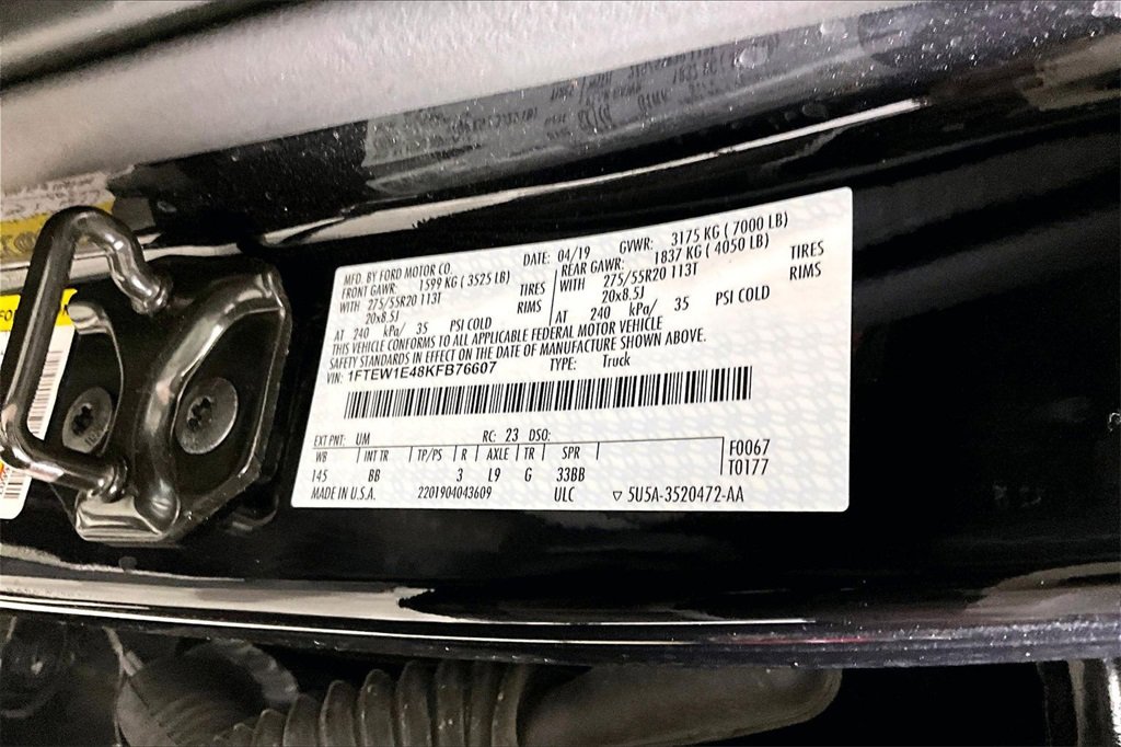 Certified 2019 Ford F150 Platinum w/ Equipment Group 701A Luxury image 26