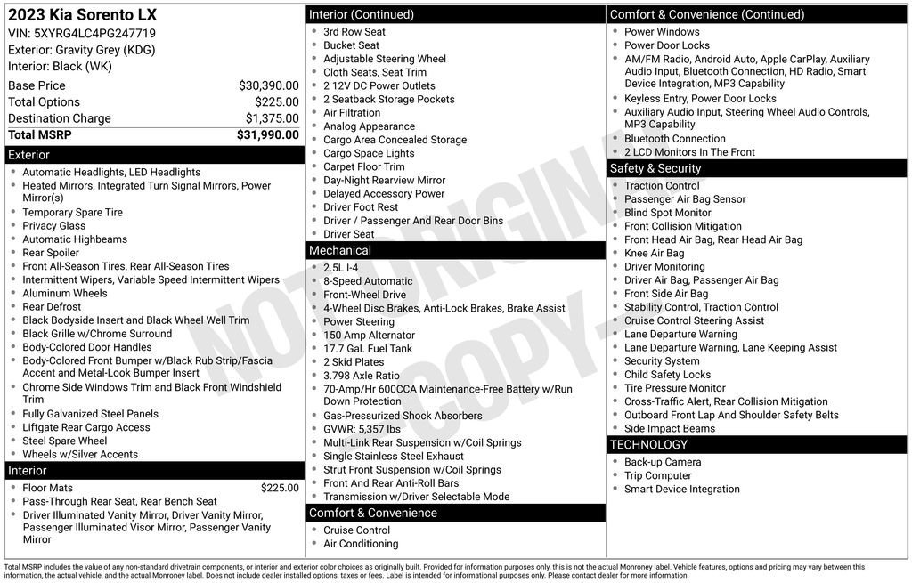 Used 2023 Kia Sorento LX image 37