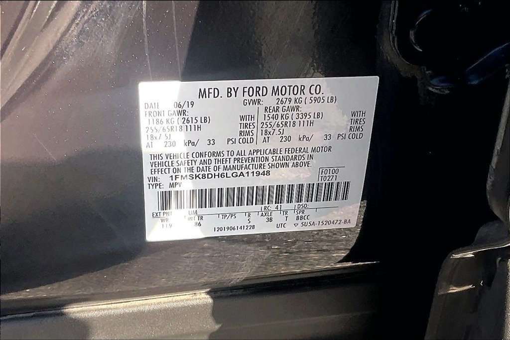 Certified 2020 Ford Explorer XLT AWD/4WD image 34