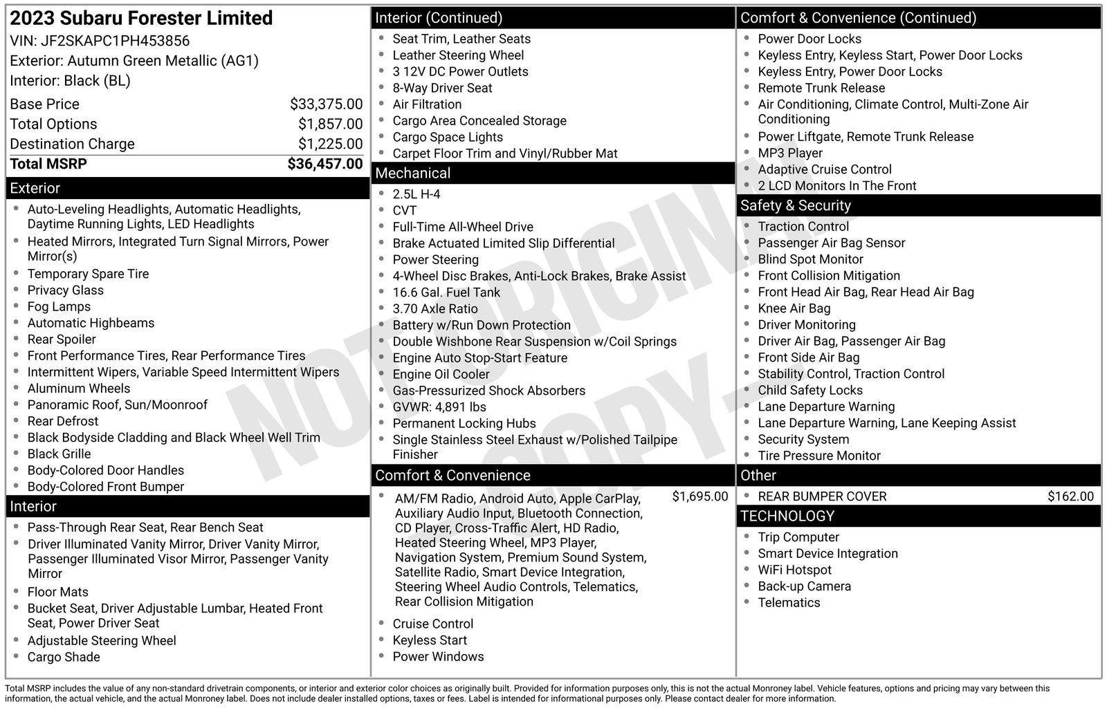 Used 2023 Subaru Forester Limited image 4