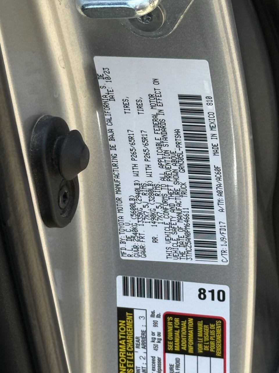 Used 2023 Toyota Tacoma TRD Sport w/ Technology Package AWD/4WD image 30
