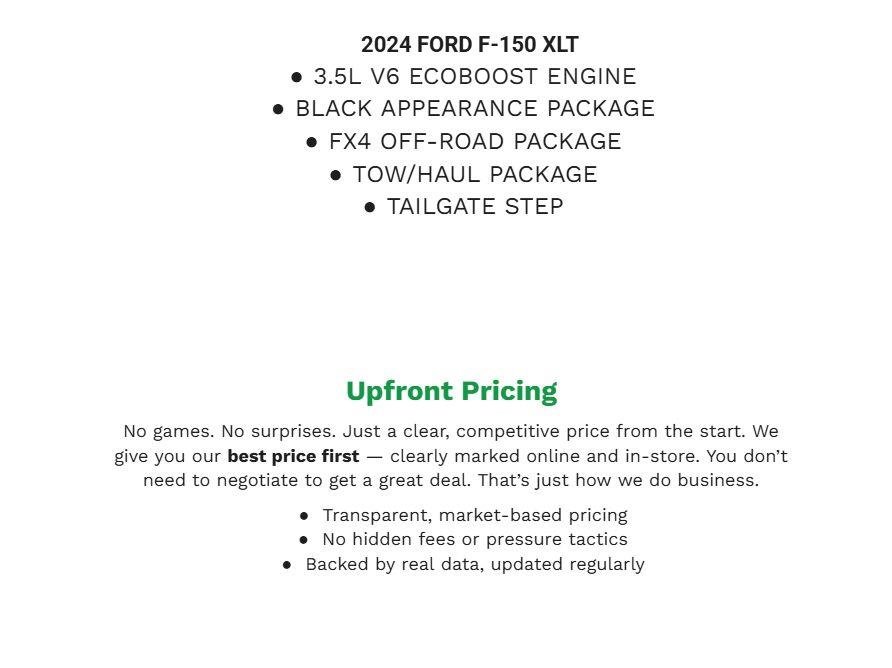 Certified 2024 Ford F150 XLT w/ Equipment Group 302A MID