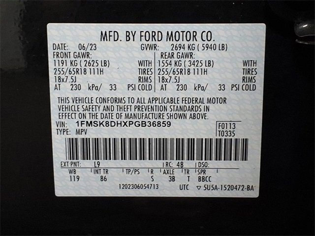 Certified 2023 Ford Explorer XLT image 34