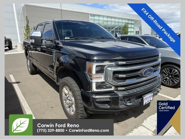Certified 2021 Ford F350 Platinum w/ FX4 Off-Road Package AWD/4WD image 1