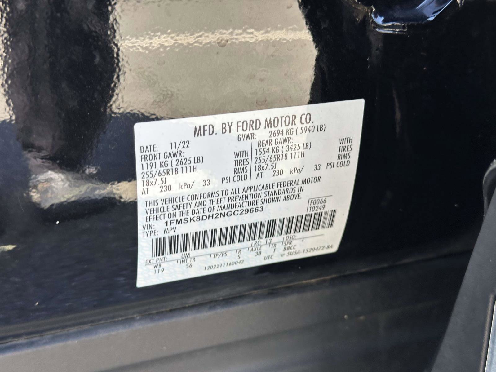 Certified 2022 Ford Explorer XLT w/ Equipment Group 202A AWD/4WD image 15