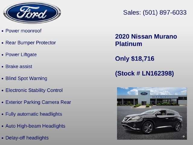Used 2020 Nissan Murano Platinum w/ Cargo Package FWD image 30