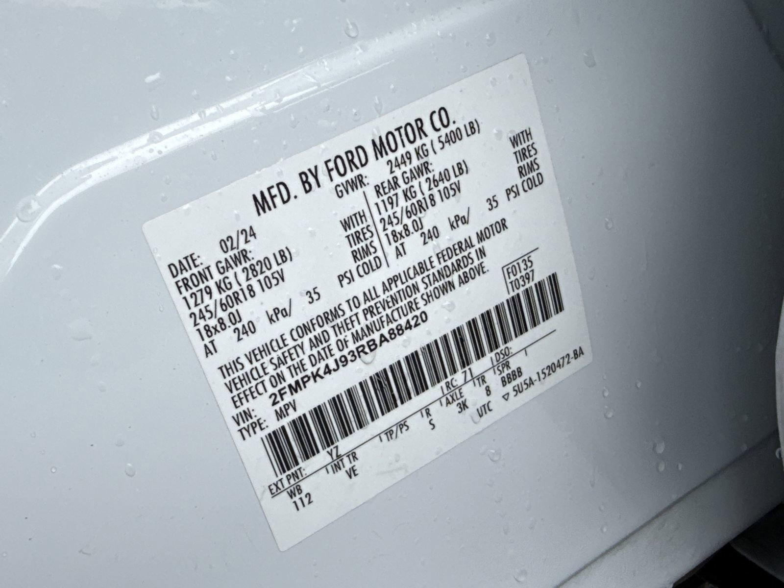 Certified 2024 Ford Edge SEL AWD/4WD image 36