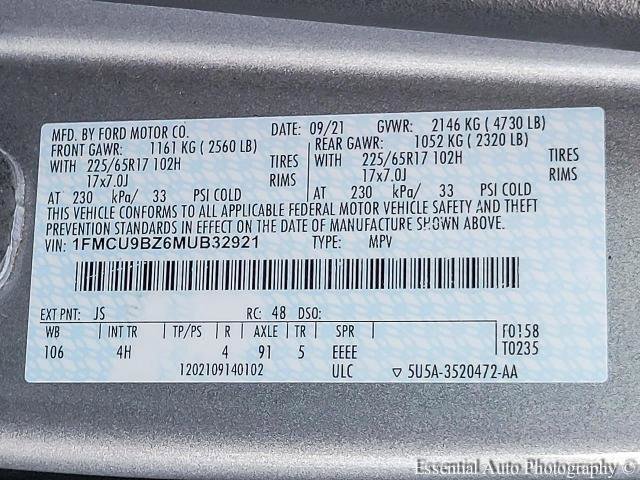 Certified 2021 Ford Escape SE w/ Convenience Package image 30