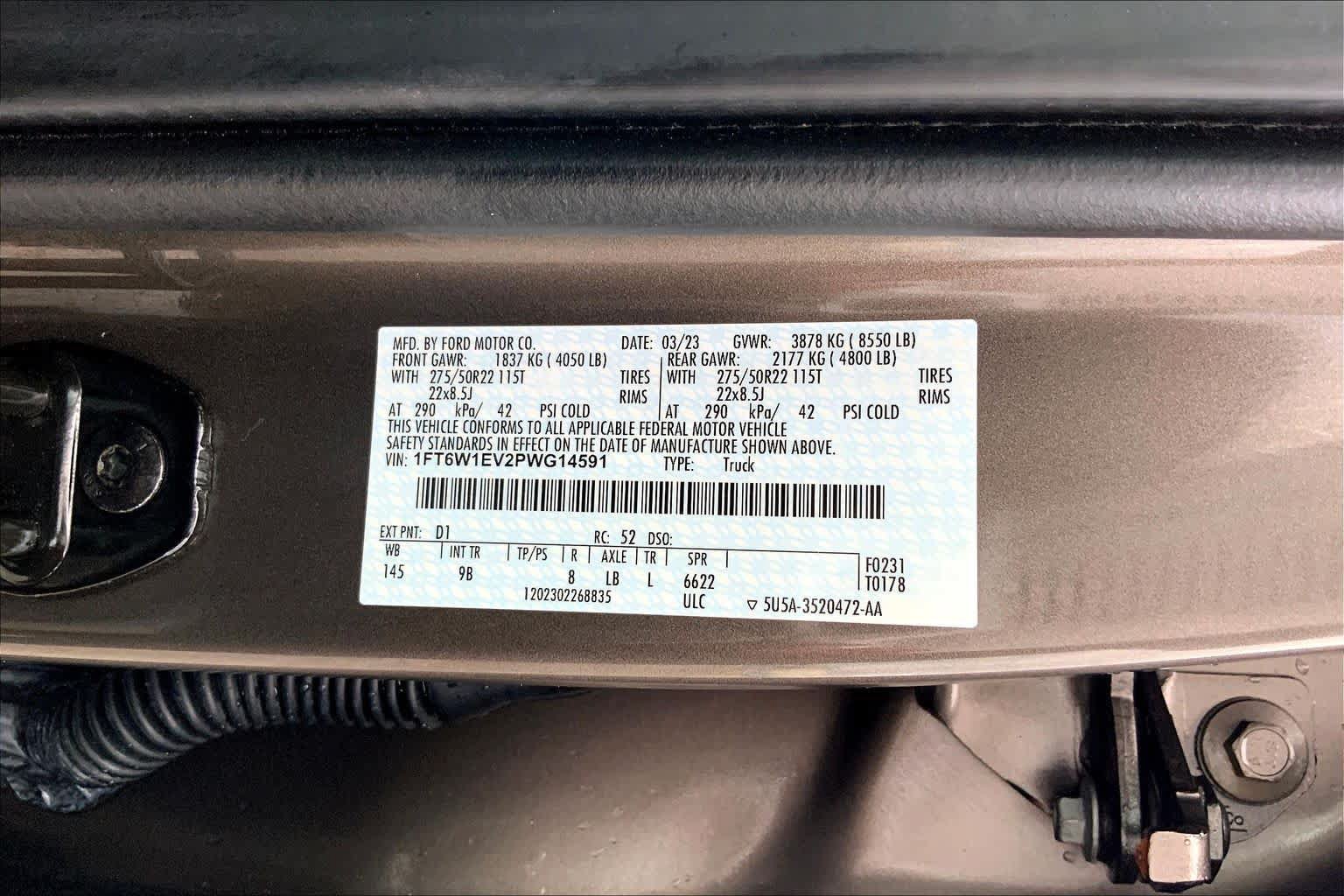Certified 2023 Ford F150 Lightning Platinum AWD/4WD image 65