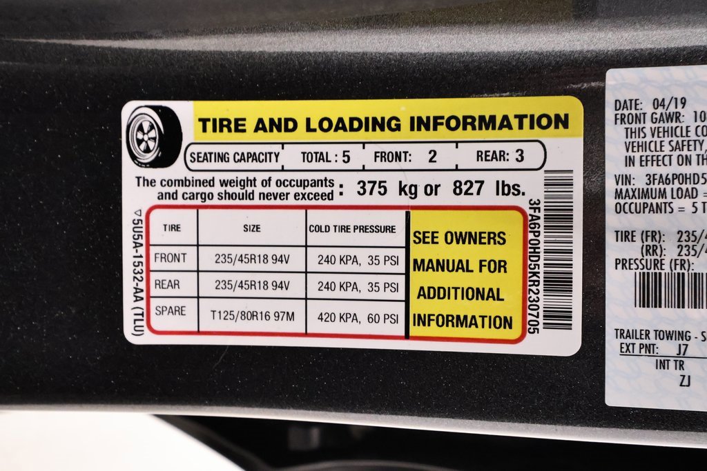 Certified 2019 Ford Fusion SE w/ Equipment Group 151A image 39