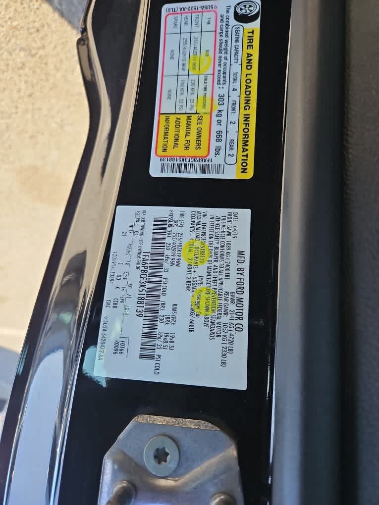 Certified 2019 Ford Mustang GT w/ Equipment Group 301A RWD image 23
