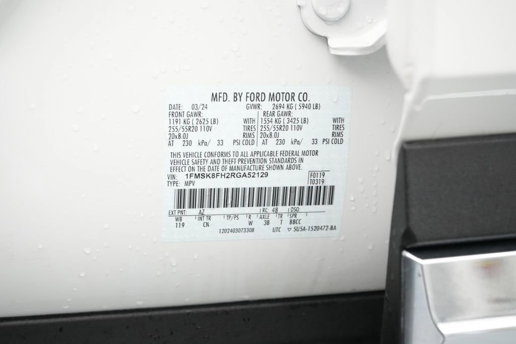 Certified 2024 Ford Explorer Limited w/ Equipment Group 301A image 26