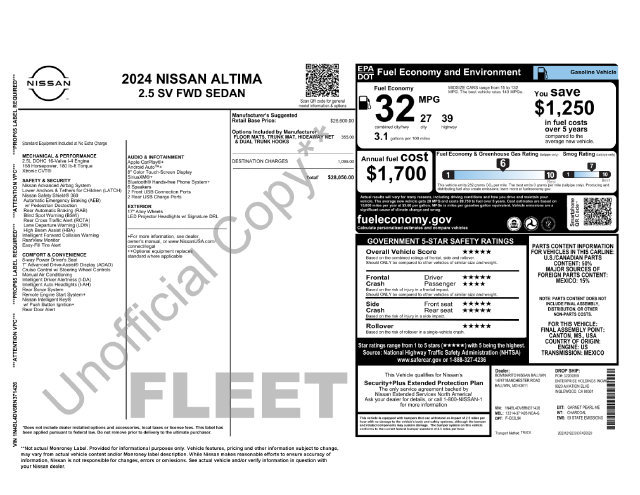 Used 2024 Nissan Altima 2.5 SV FWD image 37