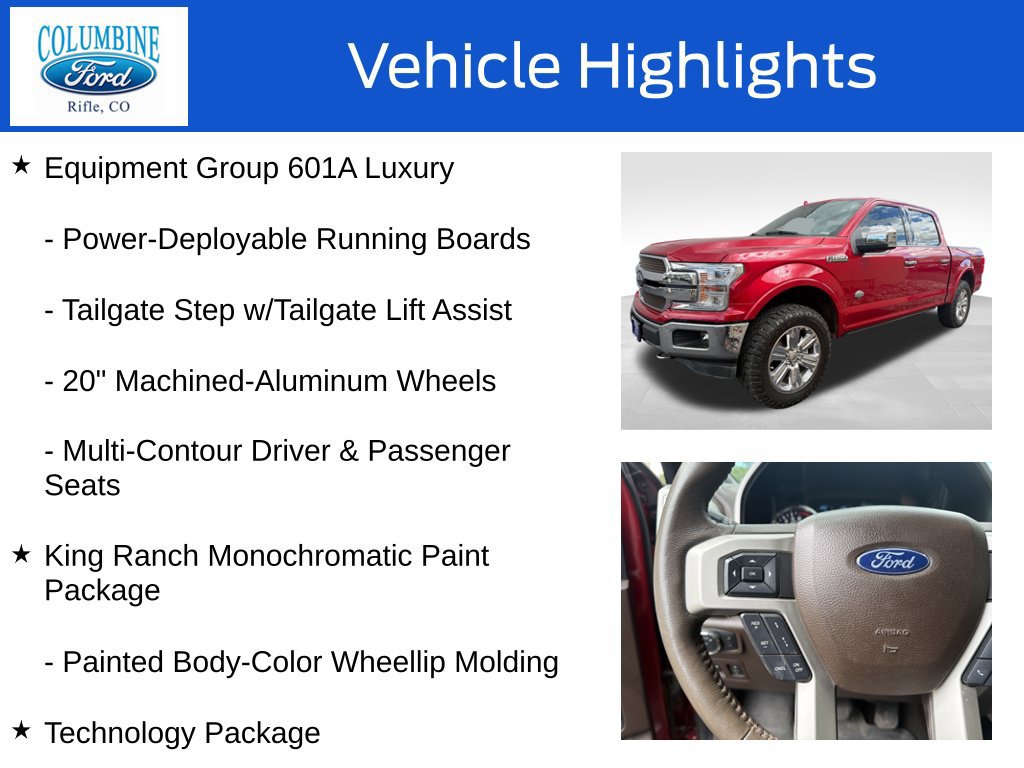 Certified 2020 Ford F150 King Ranch w/ Equipment Group 601A Luxury AWD/4WD image 8