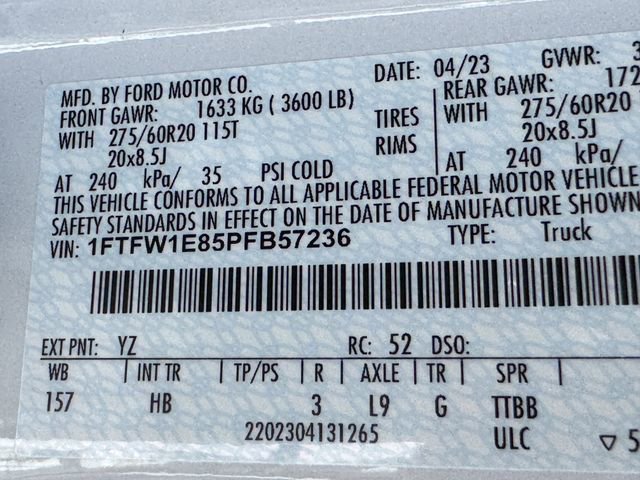 Certified 2023 Ford F150 Lariat AWD/4WD image 35