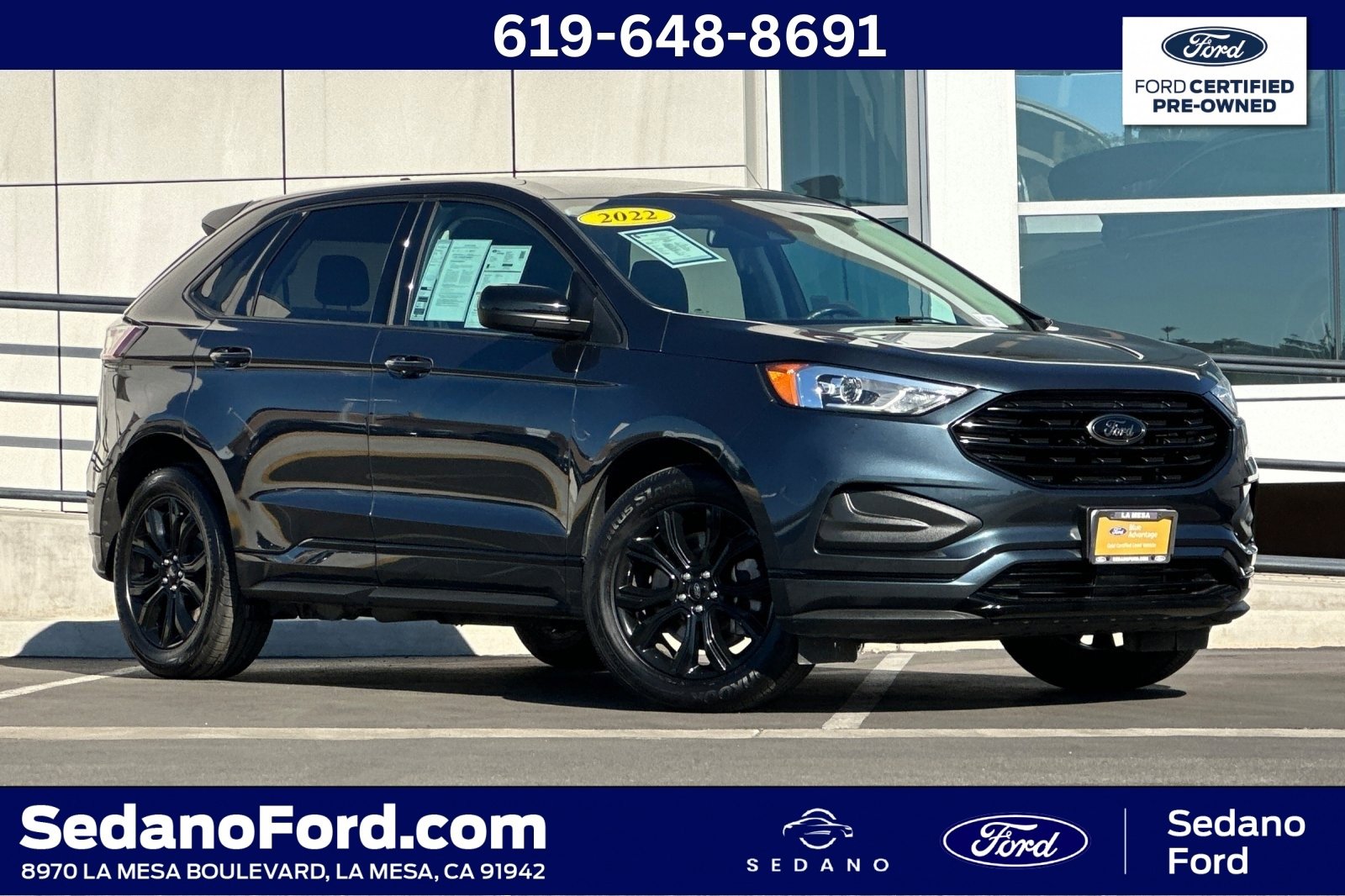 Certified 2022 Ford Edge SE w/ Black Appearance Package image 1
