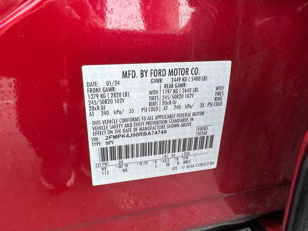 Certified 2024 Ford Edge ST-Line AWD/4WD image 49