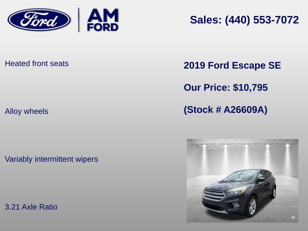 Certified 2019 Ford Escape SE FWD image 18