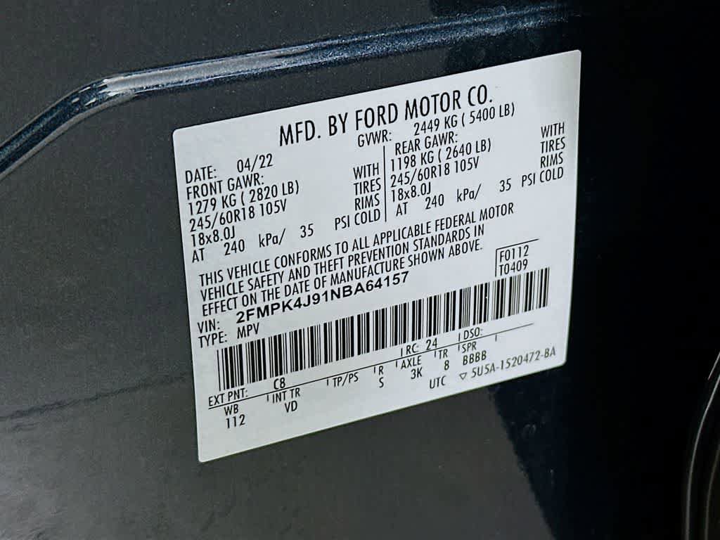 Certified 2022 Ford Edge SEL w/ Convenience Package AWD/4WD image 22