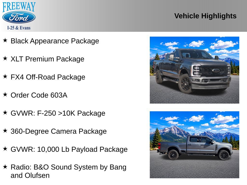 Certified 2025 Ford F250 XLT w/ Black Appearance Package AWD/4WD image 2