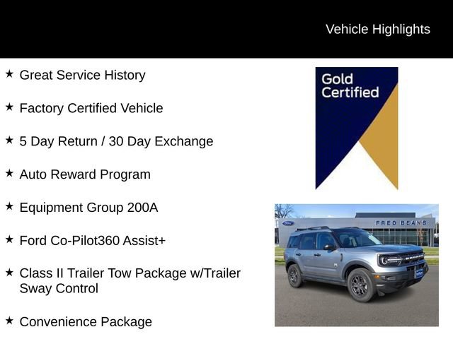 Certified 2022 Ford Bronco Sport Big Bend w/ Convenience Package AWD/4WD image 4