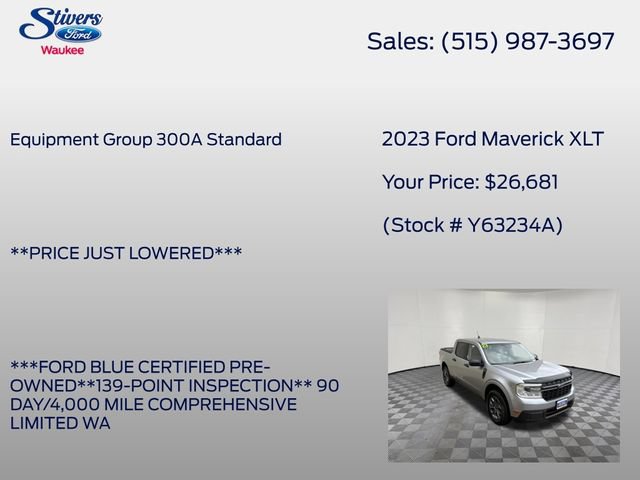 Certified 2023 Ford Maverick XLT FWD image 8