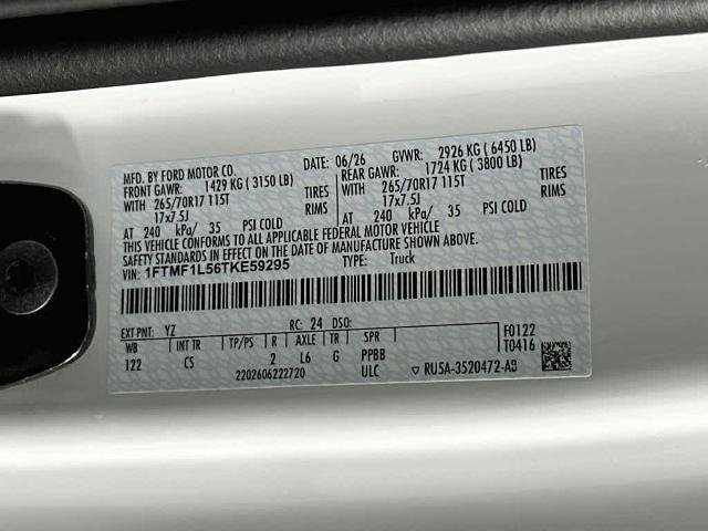 Certified 2026 Ford F150 XL w/ Equipment Group 103A High AWD/4WD image 21