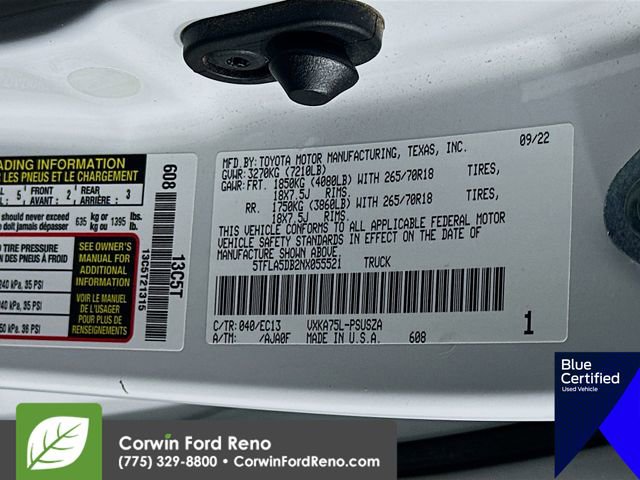 Used 2022 Toyota Tundra SR5 w/ Advanced Technology Package AWD/4WD image 34