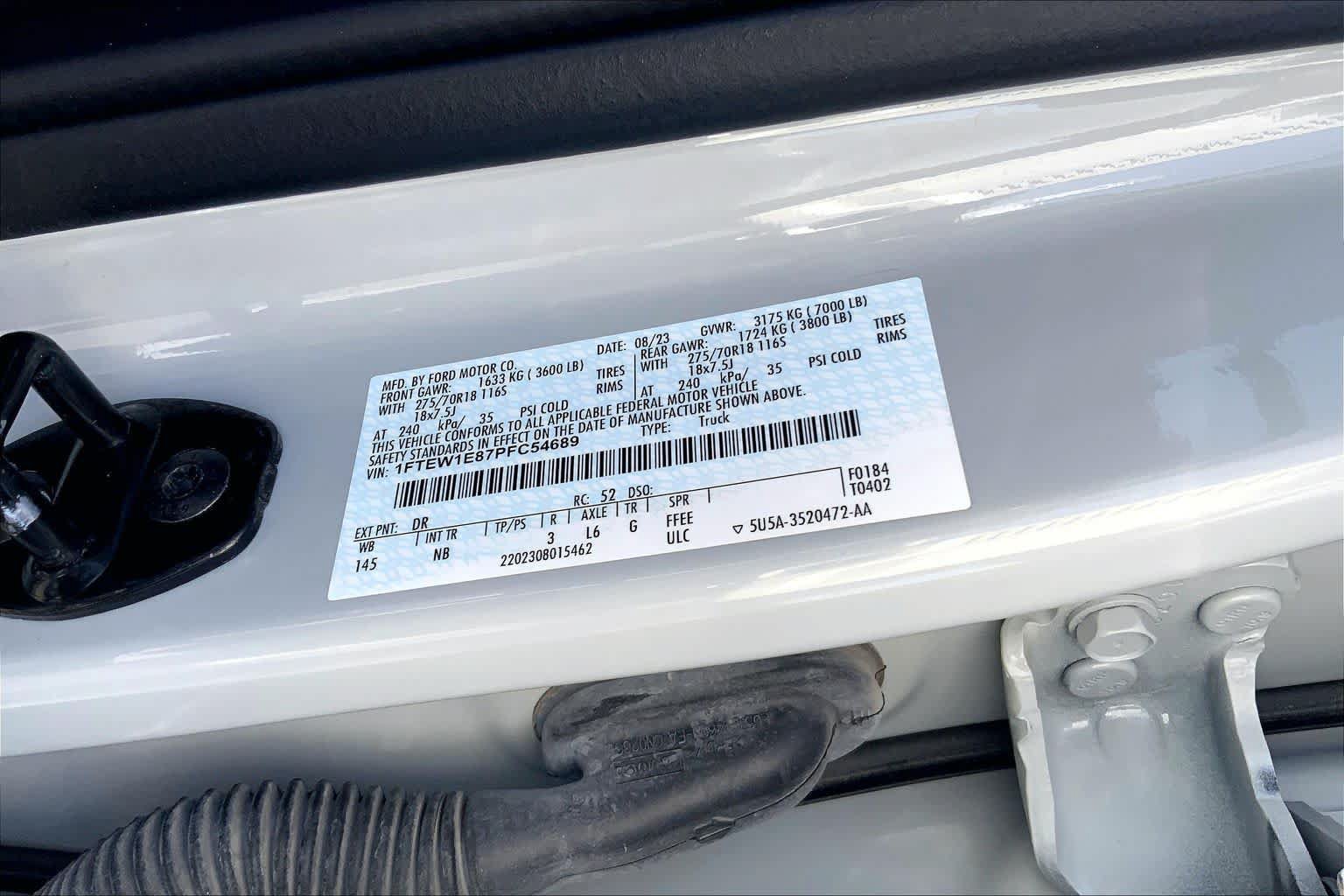 Certified 2023 Ford F150 Tremor w/ Equipment Group 402A High AWD/4WD image 31
