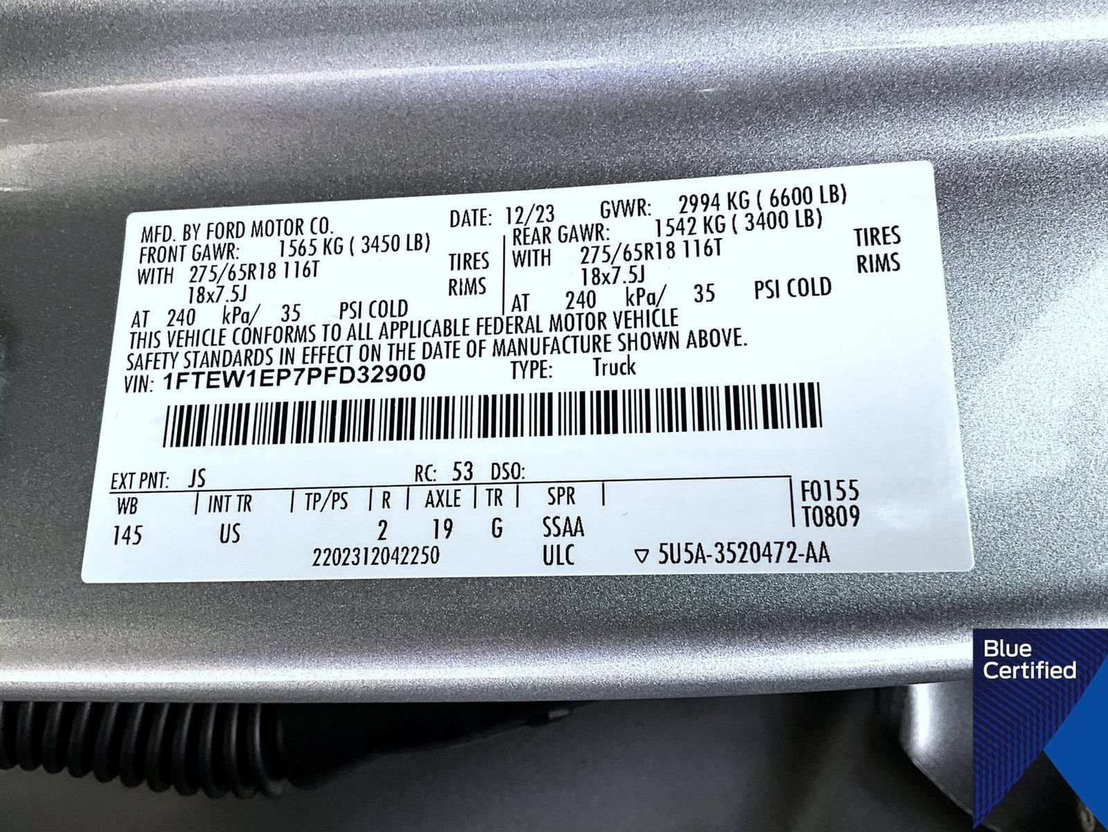 Certified 2023 Ford F150 XLT w/ Equipment Group 302A High AWD/4WD image 27