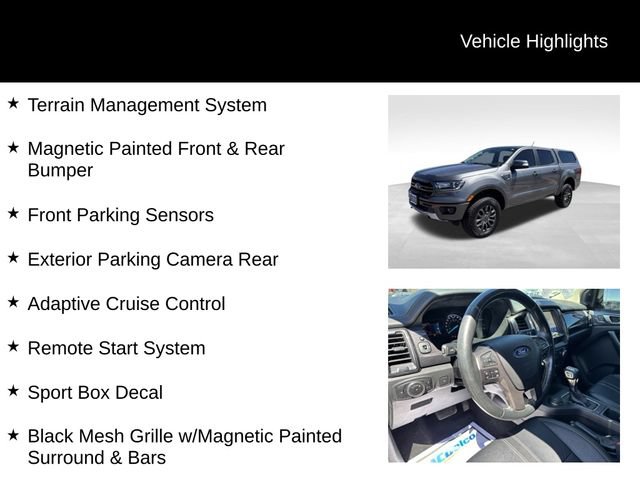 Certified 2023 Ford Ranger Lariat w/ Equipment Group 501A High AWD/4WD image 16
