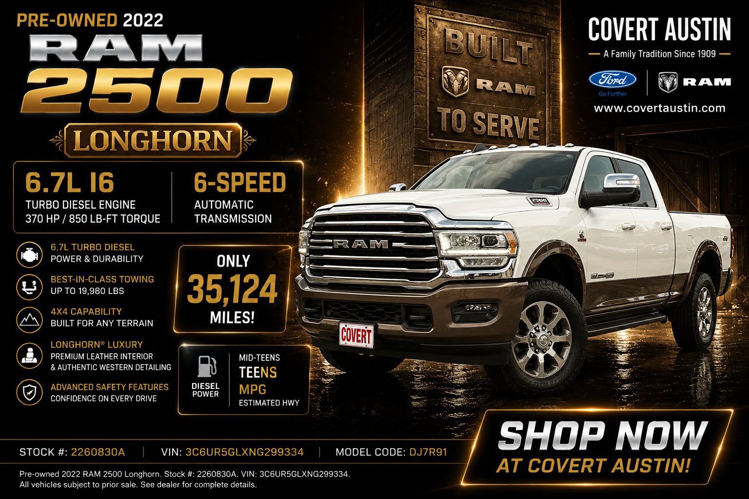 Used 2022 RAM 2500 Limited AWD/4WD image 1