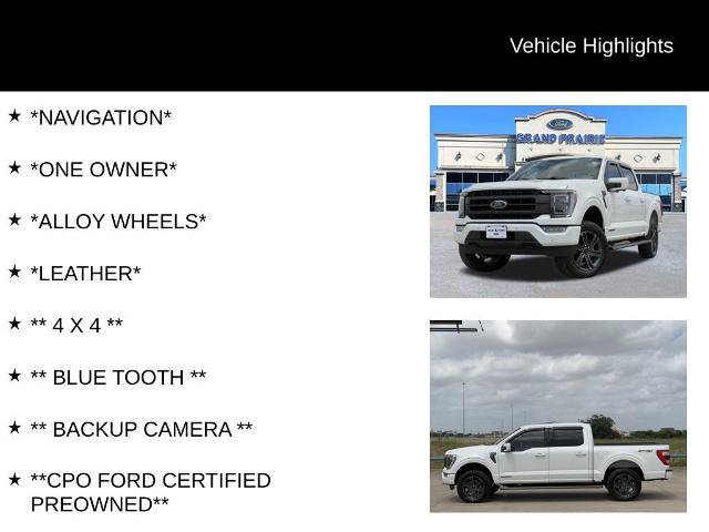 Certified 2023 Ford F150 Lariat w/ Equipment Group 502A High AWD/4WD image 4