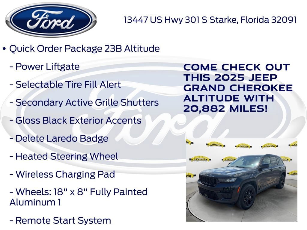 Used 2025 Jeep Grand Cherokee Altitude AWD/4WD image 20