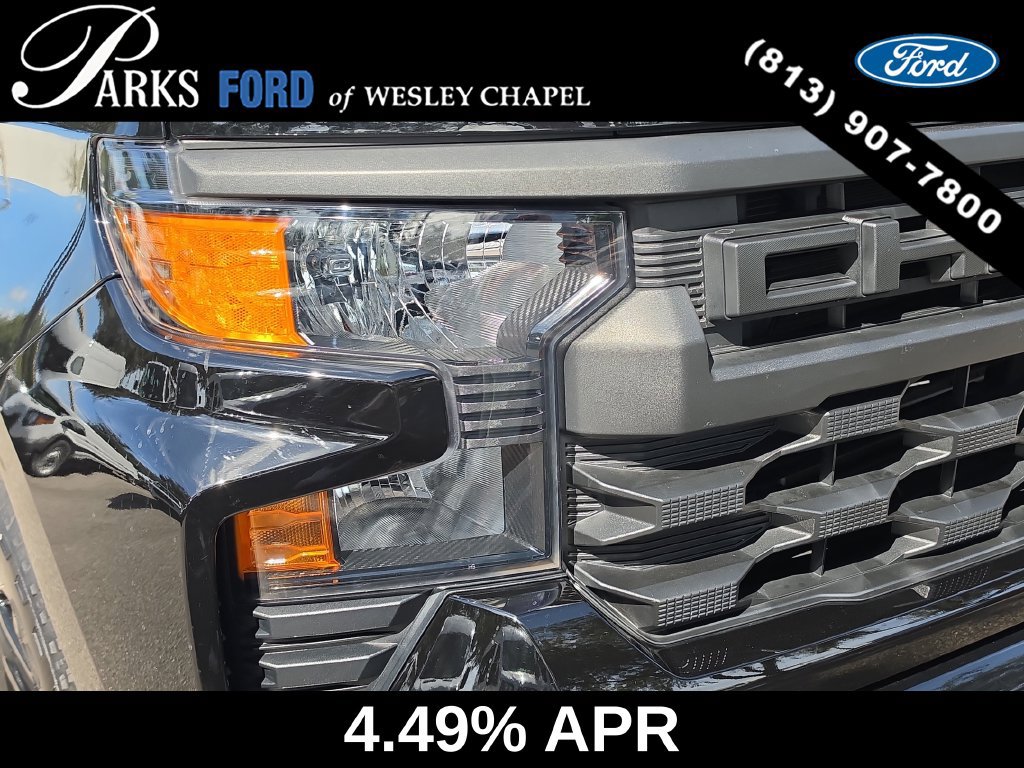 Used 2024 Chevrolet Silverado 1500 Custom w/ Turbomax Blackout Package AWD/4WD image 7