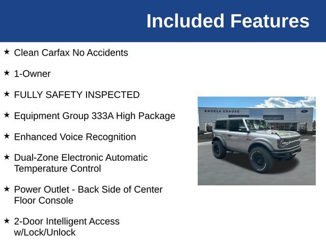 Certified 2022 Ford Bronco Badlands w/ Sasquatch Package AWD/4WD image 5