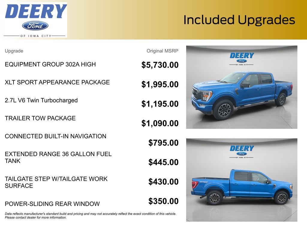 Certified 2021 Ford F150 XLT w/ Equipment Group 302A High AWD/4WD image 11