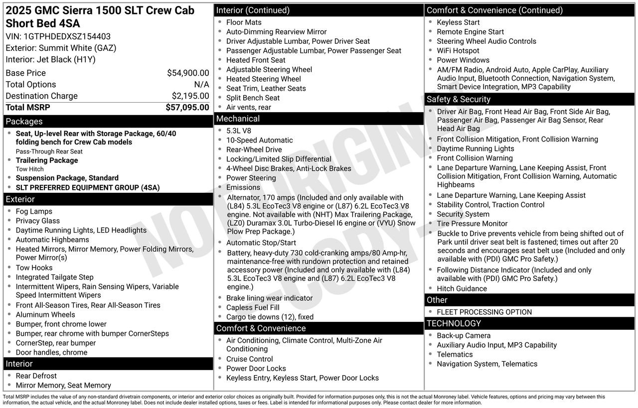 Used 2025 GMC Sierra 1500 SLT RWD image 35
