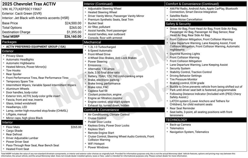 Used 2025 Chevrolet Trax ACTIV image 12