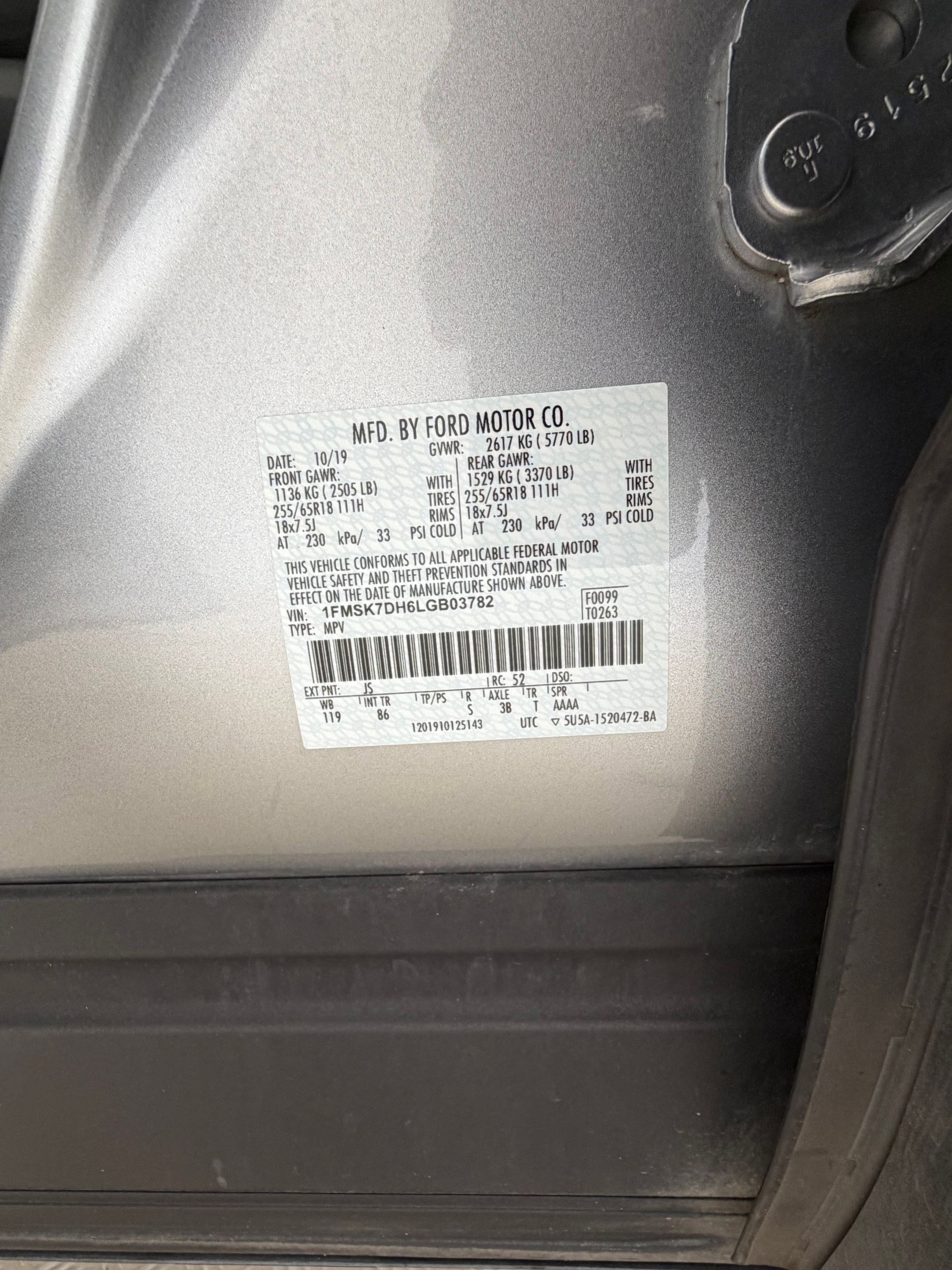 Certified 2020 Ford Explorer XLT image 21