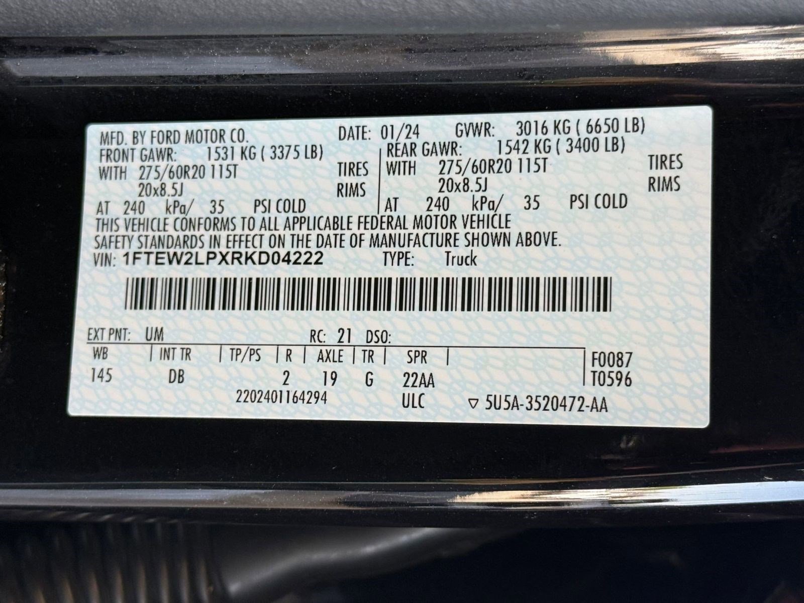 Certified 2024 Ford F150 STX AWD/4WD image 22