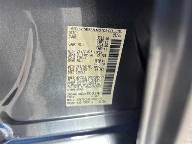 Used 2020 Nissan Titan SV w/ SV Convenience Package image 21