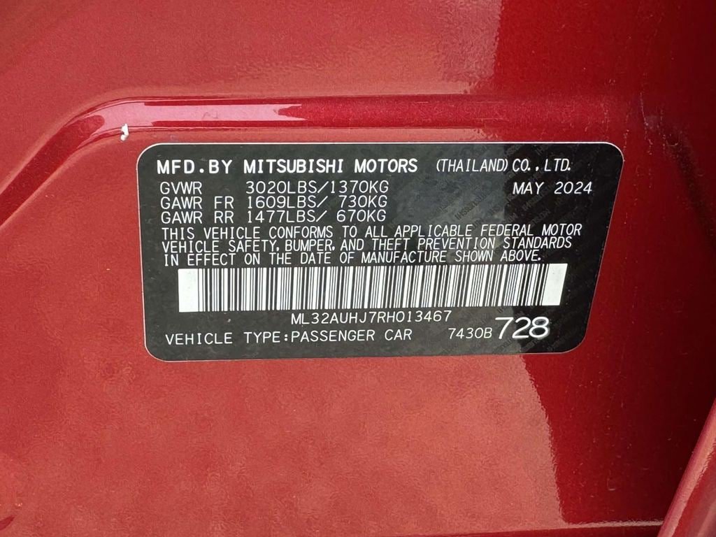 Used 2024 Mitsubishi Mirage ES FWD image 27