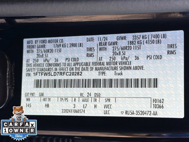 Certified 2024 Ford F150 Lariat w/ Bed Utility Package AWD/4WD image 46
