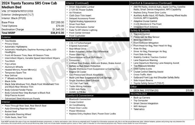 Used 2024 Toyota Tacoma SR5 RWD image 5