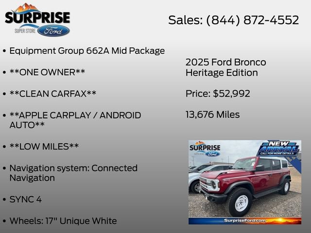 Certified 2025 Ford Bronco Heritage Edition AWD/4WD image 7